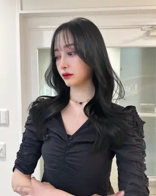 セミロング 🤍🤍韓国ヘア おたけ🤍🤍のヘアスタイル