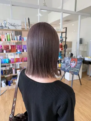 ミディアム カラー 鹿児島 聖来のヘアスタイル