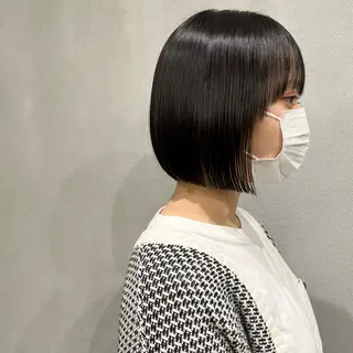 ショート カラー 🌱小顔魅せカット 透明感カラー/泉綺のヘアスタイル