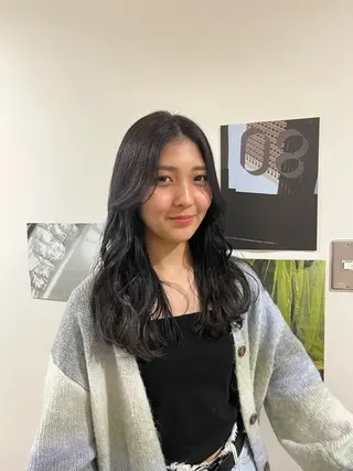 セミロング 🟡ひろの/ツヤ カラー/髪質改善🟡のヘアスタイル