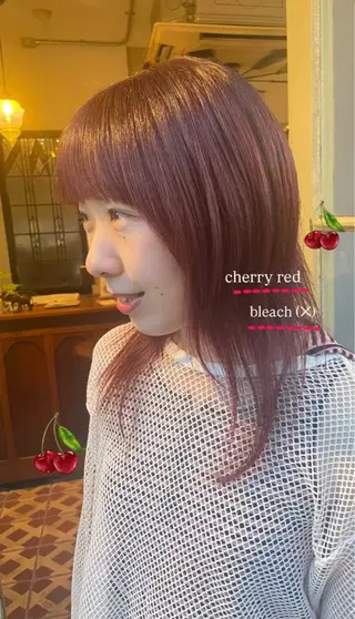 ミディアム KURIA‪‪*⋆ஐ ブリーチ/韓国ヘアのヘアスタイル