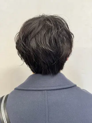 ショート メンズ パーマ/ハイトーン /吉田眞のヘアスタイル