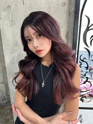 ロング カラー レイヤーカット/ ブリーチカラー/雅人のヘアスタイル