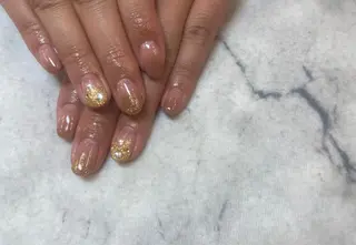 ネイル ネイルリボン 受付スタッフのネイルデザイン