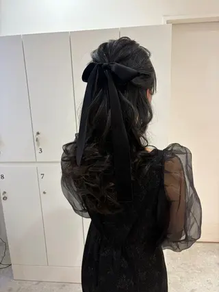 ロング ヘアアレンジ ブリーチなしWカラー ヘアセット🎀はるかのヘアスタイル