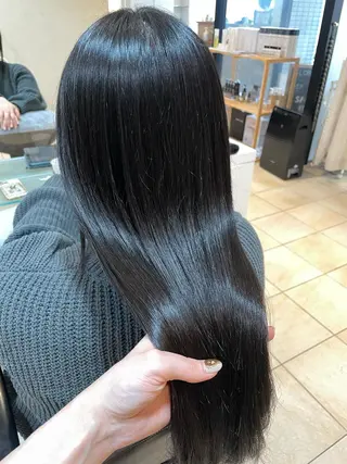 ロング カラー ueki ayaneのヘアスタイル