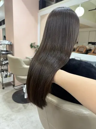 ロング 韓国風パーマ/ヘア セット/店長みづきのヘアスタイル