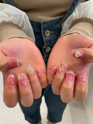 ネイル 束感まつ毛/ネイル/ LED♥KIRARAのマツエク・マツパデザイン