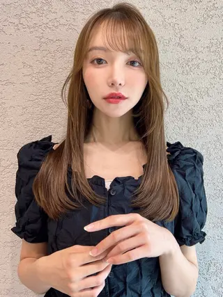 ロング カラー 岡田洸太|似合わせ× モテ髪×美髪提案🤎のヘアスタイル