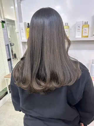 ミディアム カラー 髪質改善/レイヤー ストウシンゴのヘアスタイル