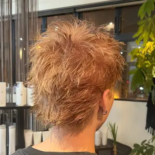 ショート カラー メンズ うるツヤ髪ハイトーン /けーすけのヘアスタイル