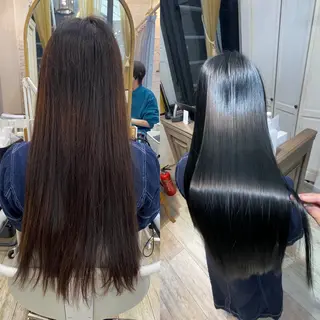 ロング shinka 髪質改善　縮毛矯正所属・美髪ストレート/美髪 レイヤー特化増原優斗のヘアスタイル