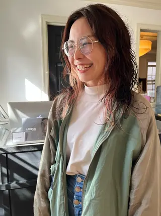 ロング カラー NOUN所属・eri kinjoのヘアスタイル