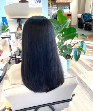 ロング 中野 紹江のヘアスタイル