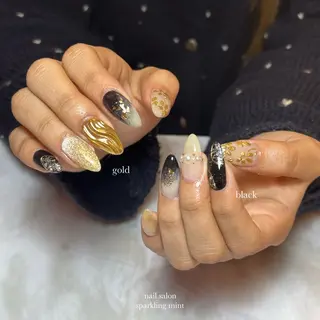 ネイル sparkling mint【スパークリングミント】所属・natsuki 🎀💎モデル様募集のネイルデザイン