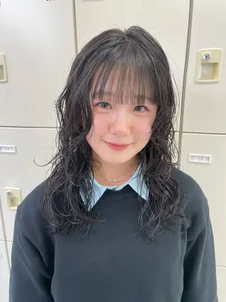 パーマ mayu/ブリーチ/ layer/似合わせのヘアスタイル