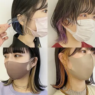 カラー ❤️ショートカット ・顔周りカット❤️のヘアスタイル