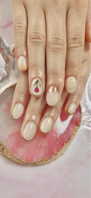 ミディアム カラー キッズ ネイル マツエク・マツパ 💎ビューティサロン 湘南　RIRAN💎のネイルデザイン