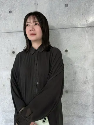 ミディアム カラー 誰よりも丁寧なカット 🍀小林輝のヘアスタイル