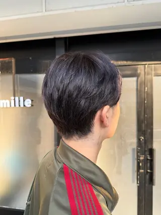 ショート カラー 透明感カラー/パーマ 🌀アオノのヘアスタイル