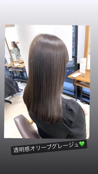 ロング コトネ🫧 韓国風レイヤーカットのヘアスタイル