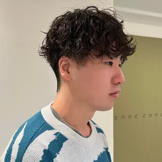 ショート パーマ メンズカット /パーマ🍀田畑玖音のヘアスタイル