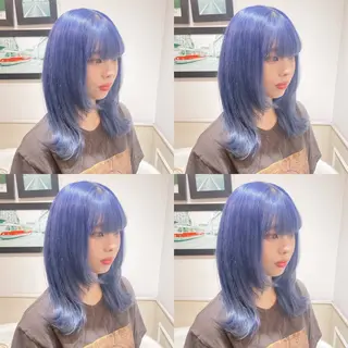 ミディアム カラー Minami. 🩵 再現性特化ヘアのヘアスタイル