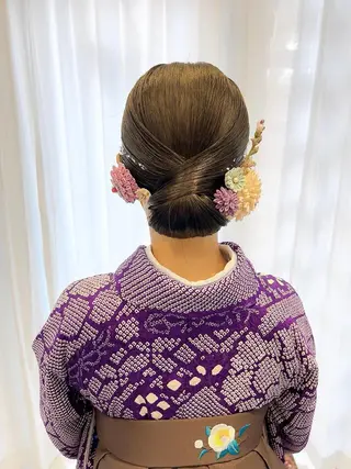 セミロング ヘアアレンジ 池田 みのりのヘアスタイル