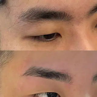 メンズ アイブロウ Ryo横浜韓国ヘア/ 曲がる縮毛矯正特化のヘアスタイル