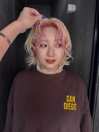 ミディアム 村田 灯のヘアスタイル