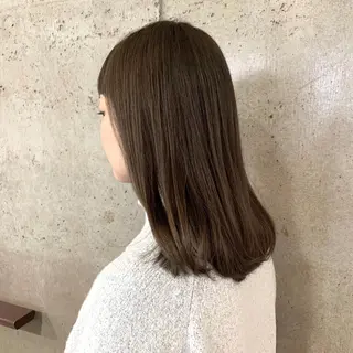 セミロング カラー 二宮 早智子のヘアスタイル