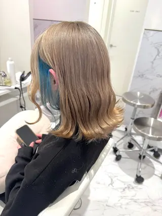 ロング カラー ParveMix🍀 藤原愛未のヘアスタイル