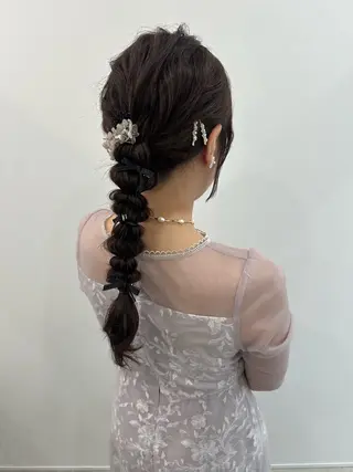 セミロング ヘアアレンジ レイヤー/ナチュラル 💐nao.のヘアスタイル