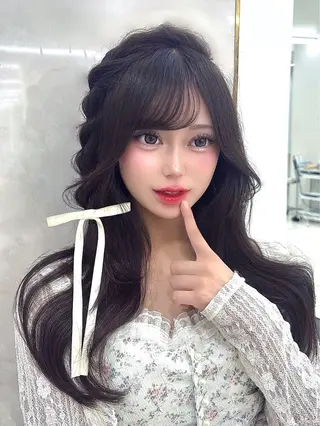 ロング ひな/メンズカッ ト/カラーモデル募集のヘアスタイル