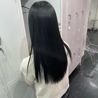 ロング カラー 抜け感/ワンカラー/ 明大前/桑田のヘアスタイル