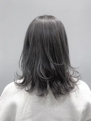 ミディアム 似合わせ艶髪カラー ❤️ハダユミのヘアスタイル