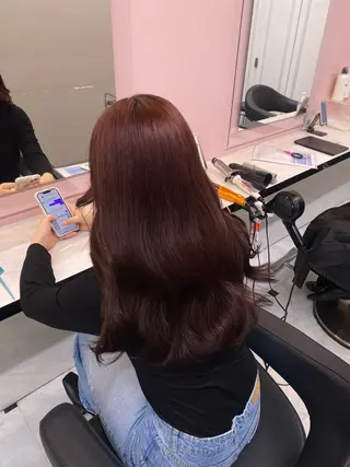 ロング カラー ♥️韓国/ガーリー 暖色misa♥️のヘアスタイル