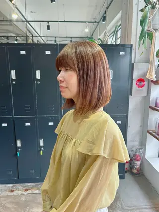 ミディアム FERIA桃山台🍑 𝕄𝕖𝕘𝕦のヘアスタイル