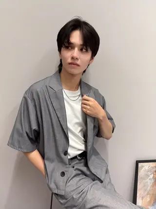 メンズ 立川ブリーチ ピンク宮崎のヘアスタイル