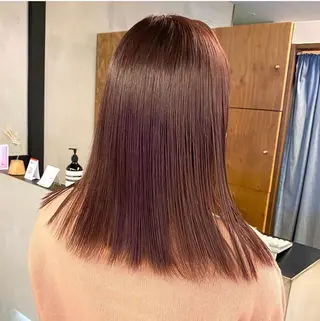 ミディアム カラー パーマ ヘアアレンジ メンズ キッズ ネイル マツエク・マツパ アイブロウ EMANON梅田店所属・前川 朋香のヘアスタイル