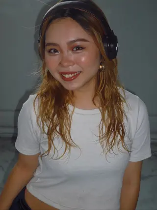 セミロング パーマ カーリーパーマ/ 透明ｶﾗｰ/MIKUのヘアスタイル