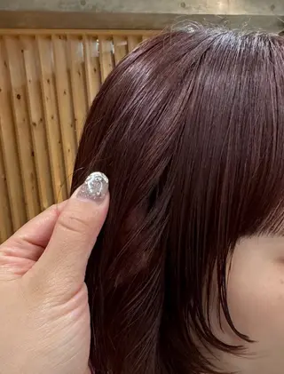 ミディアム カラー 土川 陽菜のヘアスタイル