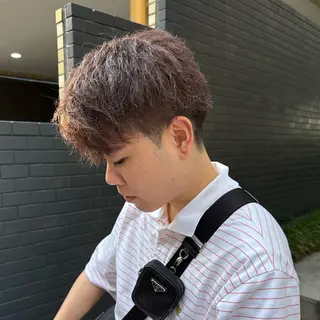 カラー メンズ Yui/メンズカラー /シャドウパーマのヘアスタイル