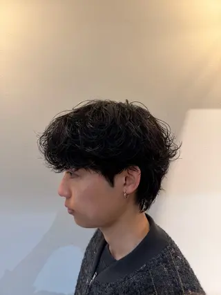 パーマ メンズ 大阪茶屋町 メンズカット関田拳のヘアスタイル