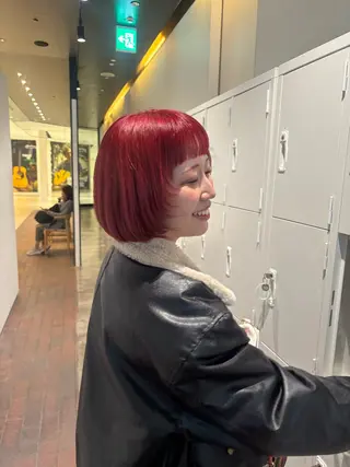 ショート カラー マンツーマン 縮毛矯正/マユコのヘアスタイル