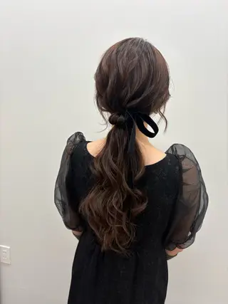 ヘアアレンジ ubu share salon所属・鈴村緋女／ヘアセット ／耳ツボジュエリーのその他イメージ