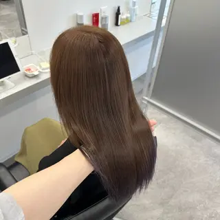 ミディアム カラー hair lab toiro wisteria所属・佐藤功真/ ブリーチなしカラーのヘアスタイル