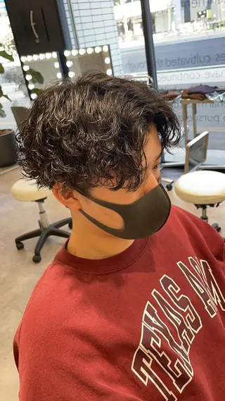 ショート パーマ メンズ Reginavita栄所属・メンズ特化/ 本日空き○/岡本一真のヘアスタイル