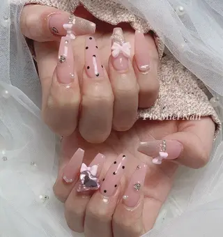 ネイル HANA 長さだしのネイルデザイン