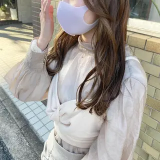 セミロング 小玉 杏華のヘアスタイル